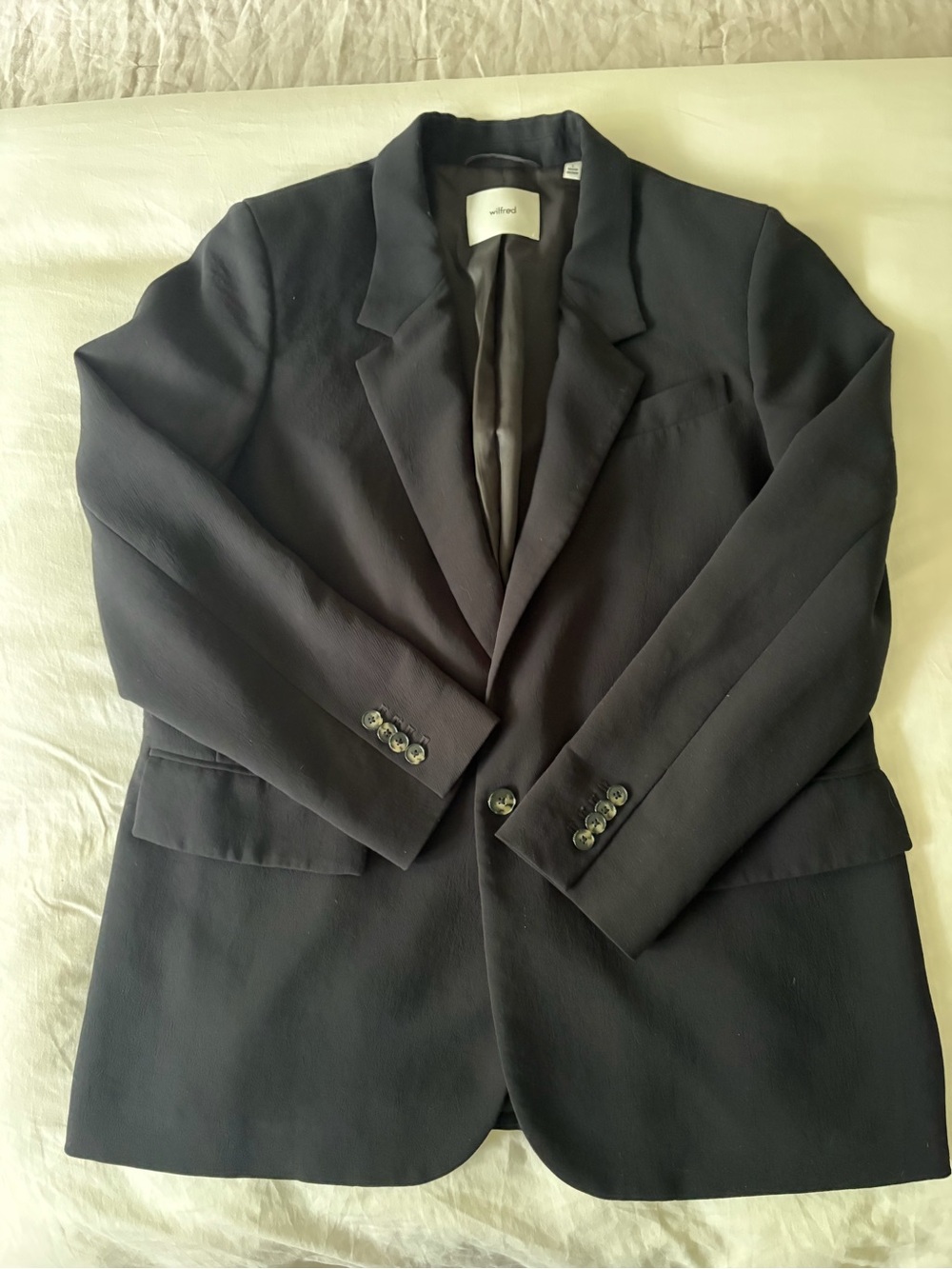Wilfred oversized Black Single-Breasted Blazer